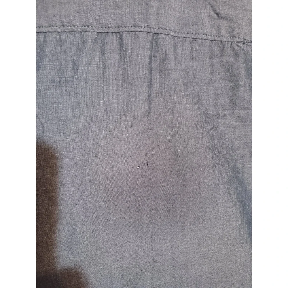 Rocawear Boys Gray Striped Short Sleeve Button Down Shirt Size M 10/12 Patch